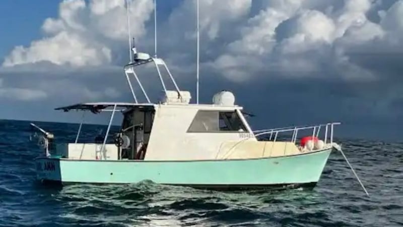 The Coast Guard is searching for a fishing boat 80 miles from the Brunswick shore.