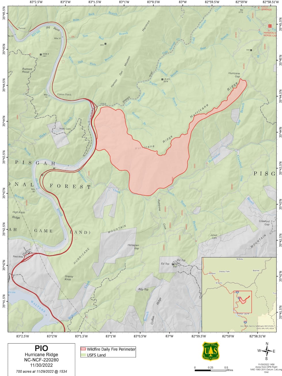 Hurricane Ridge fire