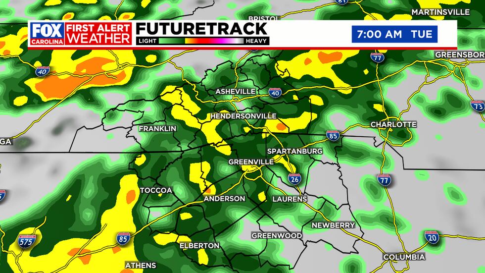 Chilly showers to start the day