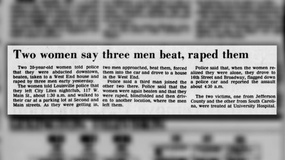 March 1, 1980 article in Lexington, KY newspaper about Evelyn Mitchel's assault.