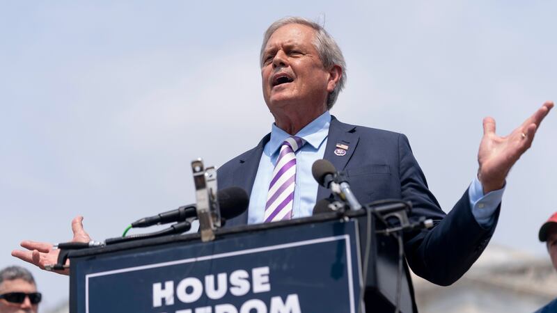 Rep. Ralph Norman, R-S.C., speaks at a news conference held by members of the House Freedom...