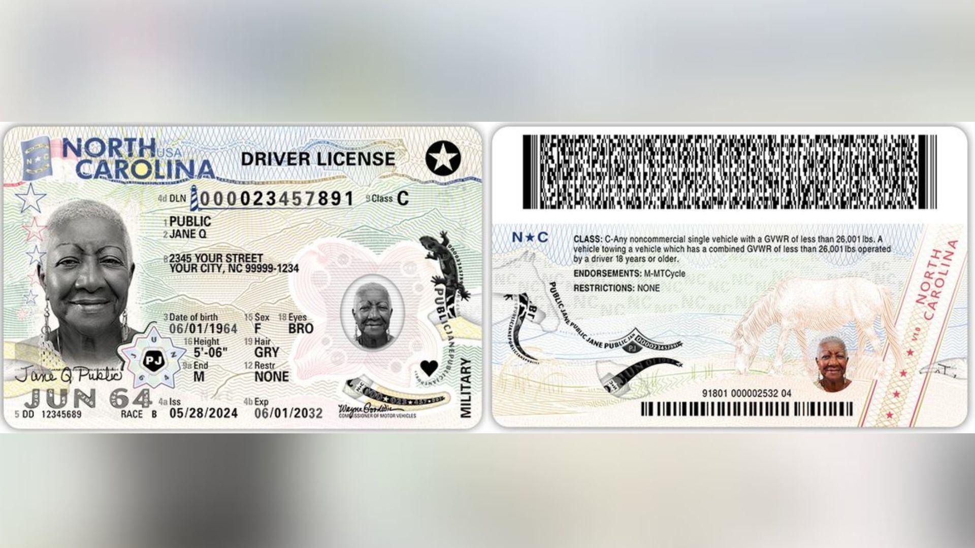 North Carolina DMV unveils new design for driver licenses and identification cards - Vimarsana News