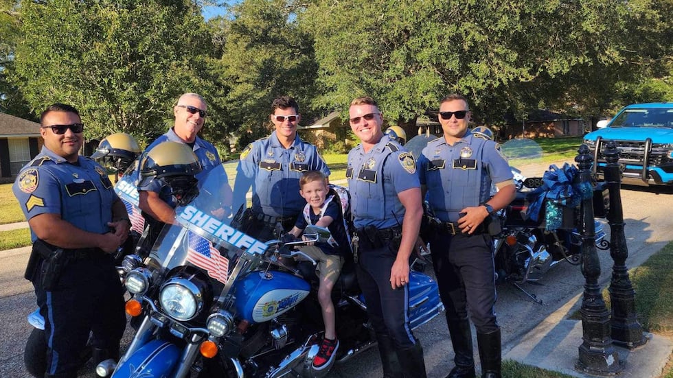 Kelly’s fellow officers with the DSPD showed up Thursday to help send Liam off to...