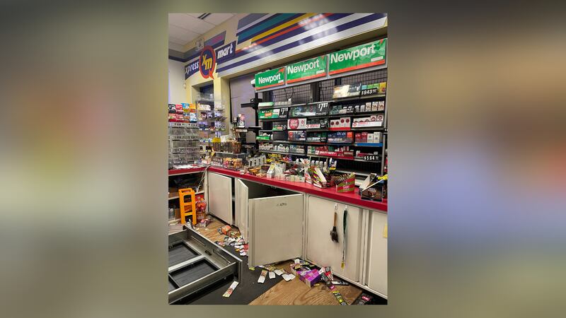 Deputies said they were alerted to a break-in alarm at the store around 9:30 p.m. Monday where...