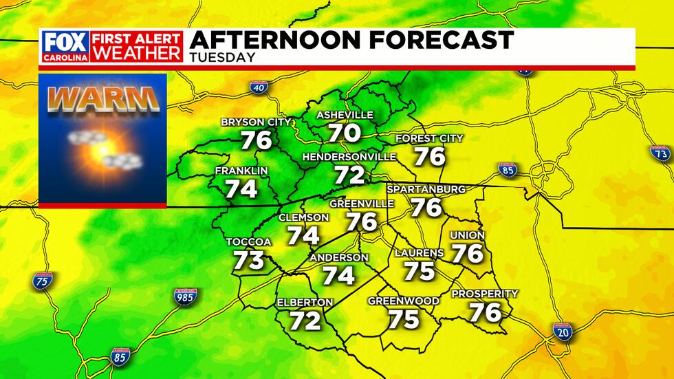 Pleasant and partly cloudy