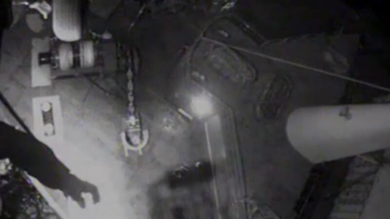 The call for the incident came in around 4 a.m.; the ship was 57 miles east of Hatteras, North...