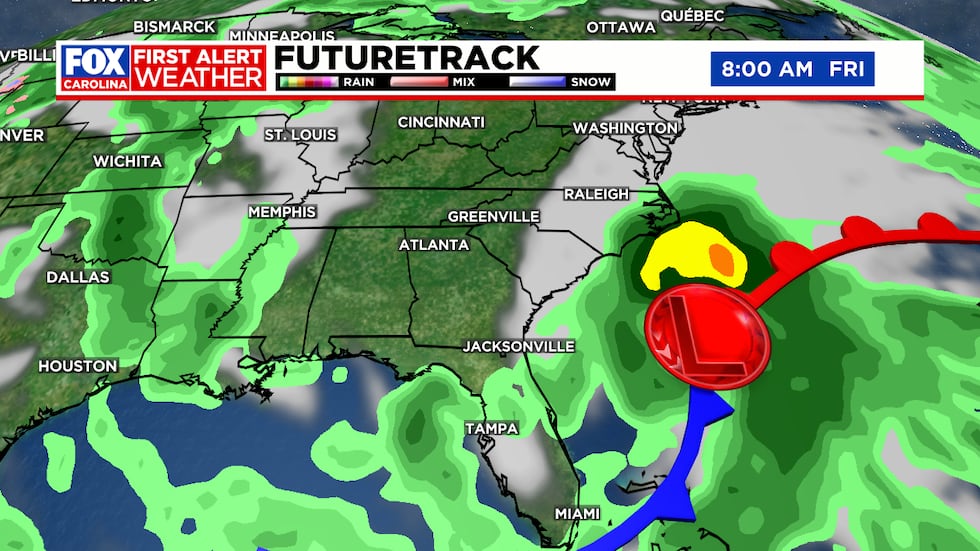 Tracking a coastal low