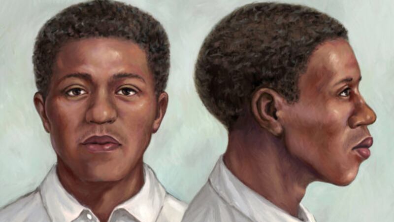 A facial reconstruction by Senior Special Agent Deborah Goff, SLED forensic artist, shows what...