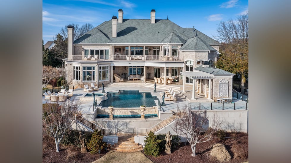 The Lake Norman mansion featured in "Talladega Nights" has hit the market for nearly $10 million.