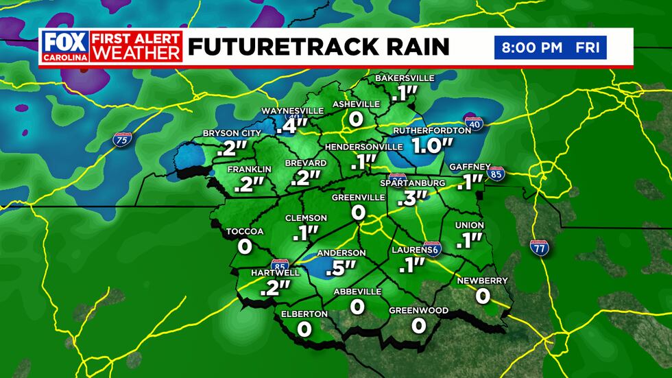 Minimal rainfall this week