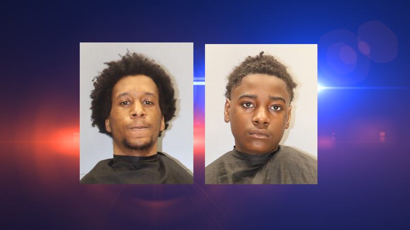 The mugshots of Miquise Fulwiley (left) and Ty'Quan Kelly (right) arrested after Meadowlake...