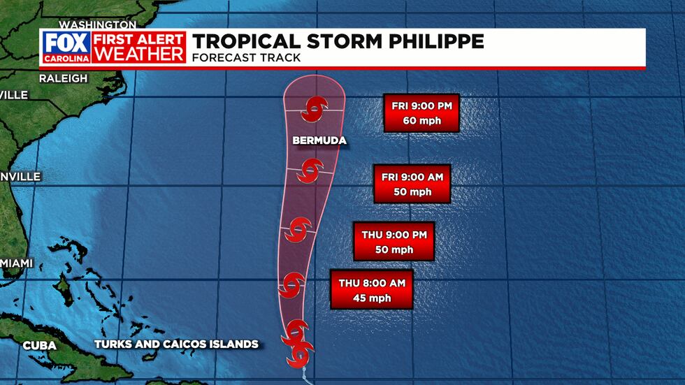 Heading toward Bermuda Friday