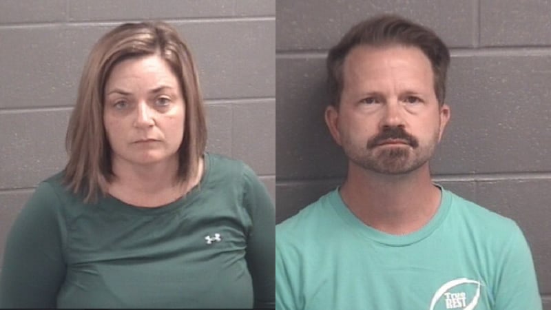 Mugshots: Krista Schindley (left) and Tyler Shindley (right)