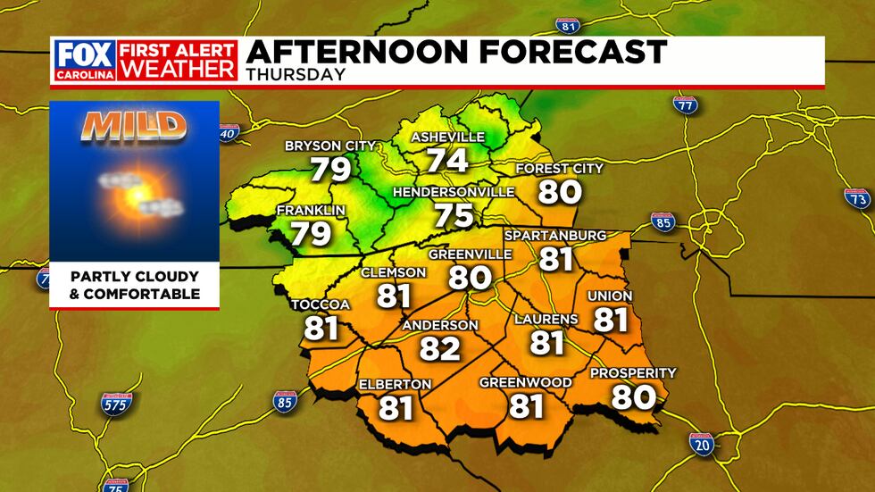 Regional Forecast, Thursday