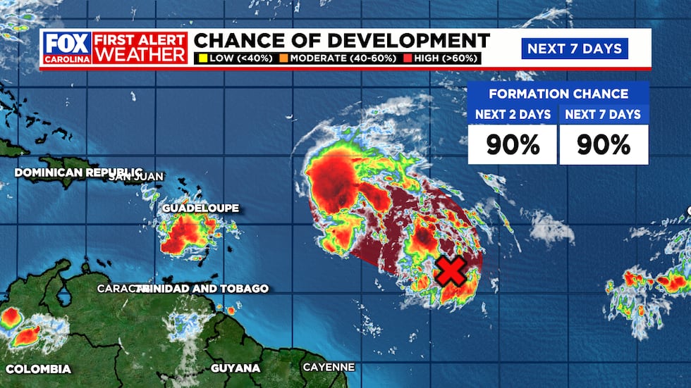 Disturbance likely becomes a depression late week